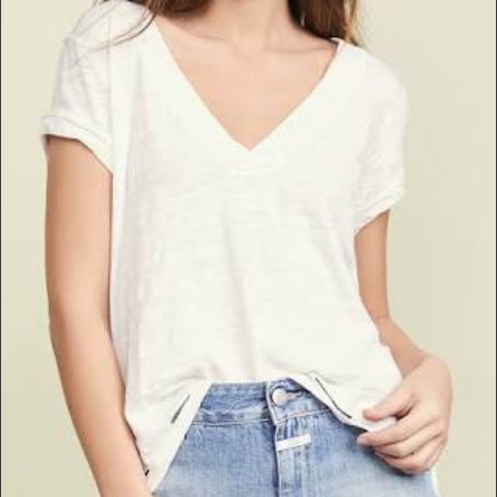 Free People V-neck Distressed Sundance T-shirt